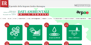 L'Annuario in versione web  Dati ambientali ER