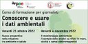 Conoscere e usare i dati ambientali, due giornate per i giornalisti