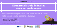 "Educare al suolo in Italia: cosa serve davvero", workshop on line