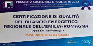 Il Bilancio energetico regionale di Arpae premiato da Forum Pa e Asvis