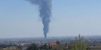 Incendio a Forlì in un’azienda di lavorazione di resine espanse
