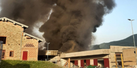 Incendio all’Oppimitti Costruzioni srl a Borgo Val di Taro (PR)