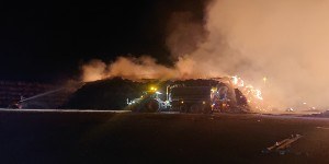Incendio alla Sorgenia di Finale Emilia