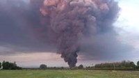 Incendio in un magazzino a Faenza (RA)