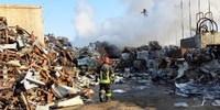 Incendio nell'azienda Longagnani a Baggiovara (MO)