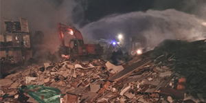 Incendio Nuova Neon Group Due srl nel modenese