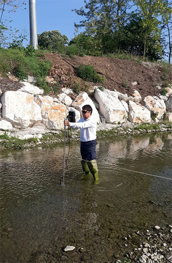 Monitoraggio fiumi in Emilia-Romagna (foto di Arpae)