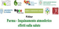 Webinar "Parma - Inquinamento atmosferico effetti sulla salute"