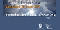 Presentazione del Report Snpa “La qualità dell’aria in Italia”