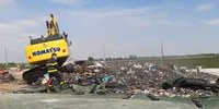 Principio di incendio alla discarica di Finale Emilia