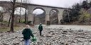 Sopralluogo sul fiume Santerno, pochissimi rifiuti visibili