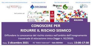 Ultimo appuntamento con ‘L'educazione al rischio sismico’