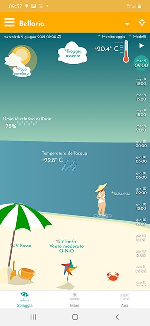 App Infomare-ER Spiaggia