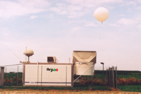 Il radiosondaggio di Arpae a San Pietro Capofiume (BO): momento di lancio della radiosonda