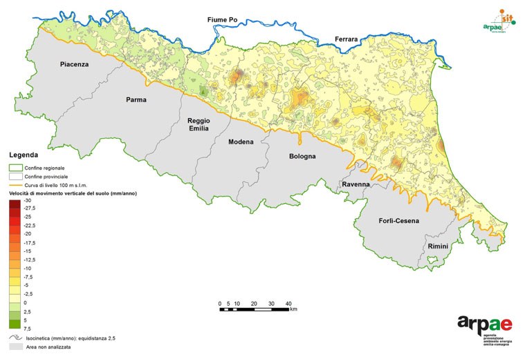 Rilievo subsidenza 2016